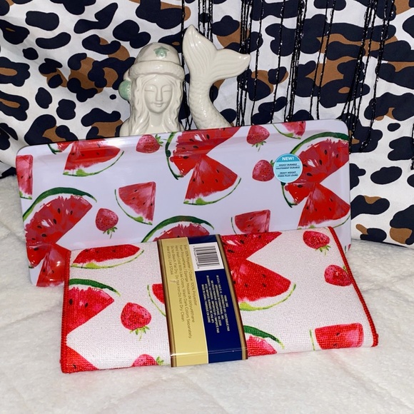 WATERMELON DRYING MAT & DISH SET - Picture 3 of 8